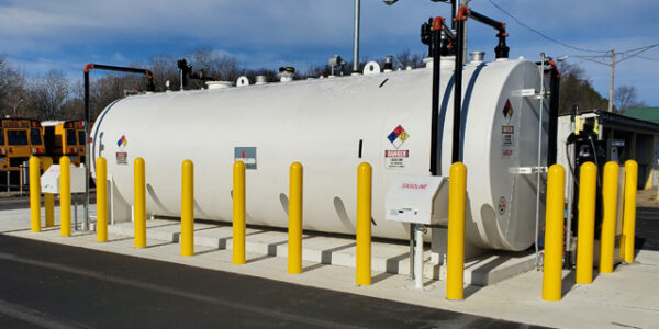 Above-ground fuel tank (AST) installation in Southfield, Michigan