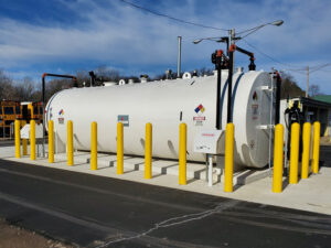 Above-ground fuel tank (AST) installation in Southfield, Michigan