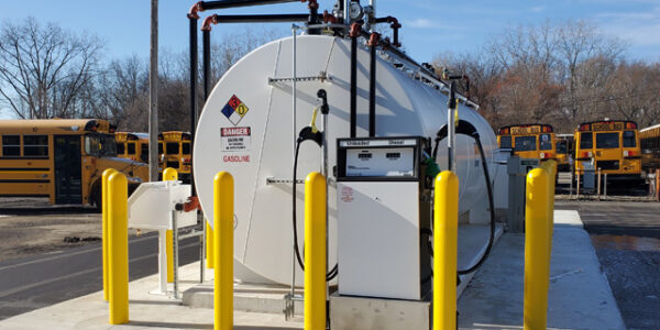 Above-ground fuel tank (AST) installation in Southfield, Michigan